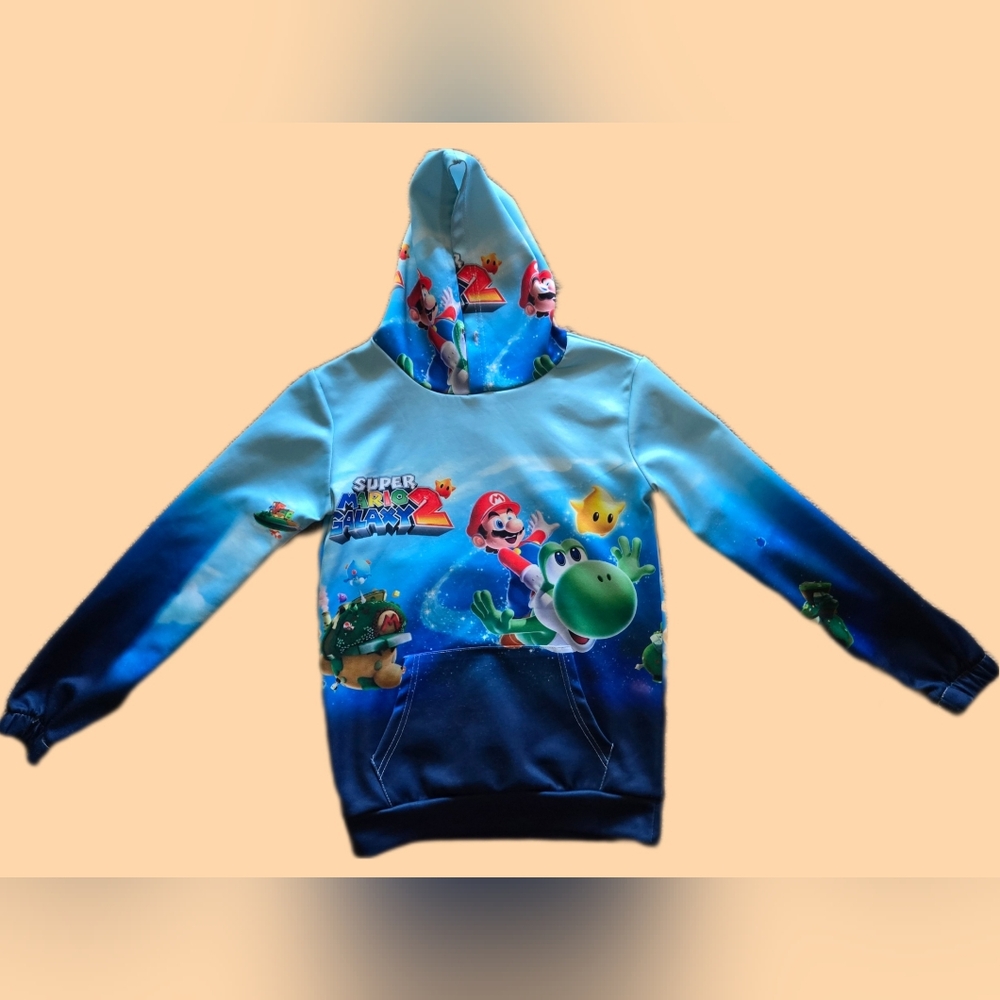 Super Mario Galaxy‎ Hoodie, Size Small (kids)